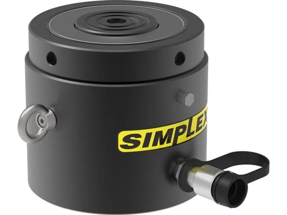 Simplex Products RCL1502, 158 ton Capacity, 1.97 in Stroke, Single Acting, Lock Nut, High Tonnage Hydraulic Cylinder